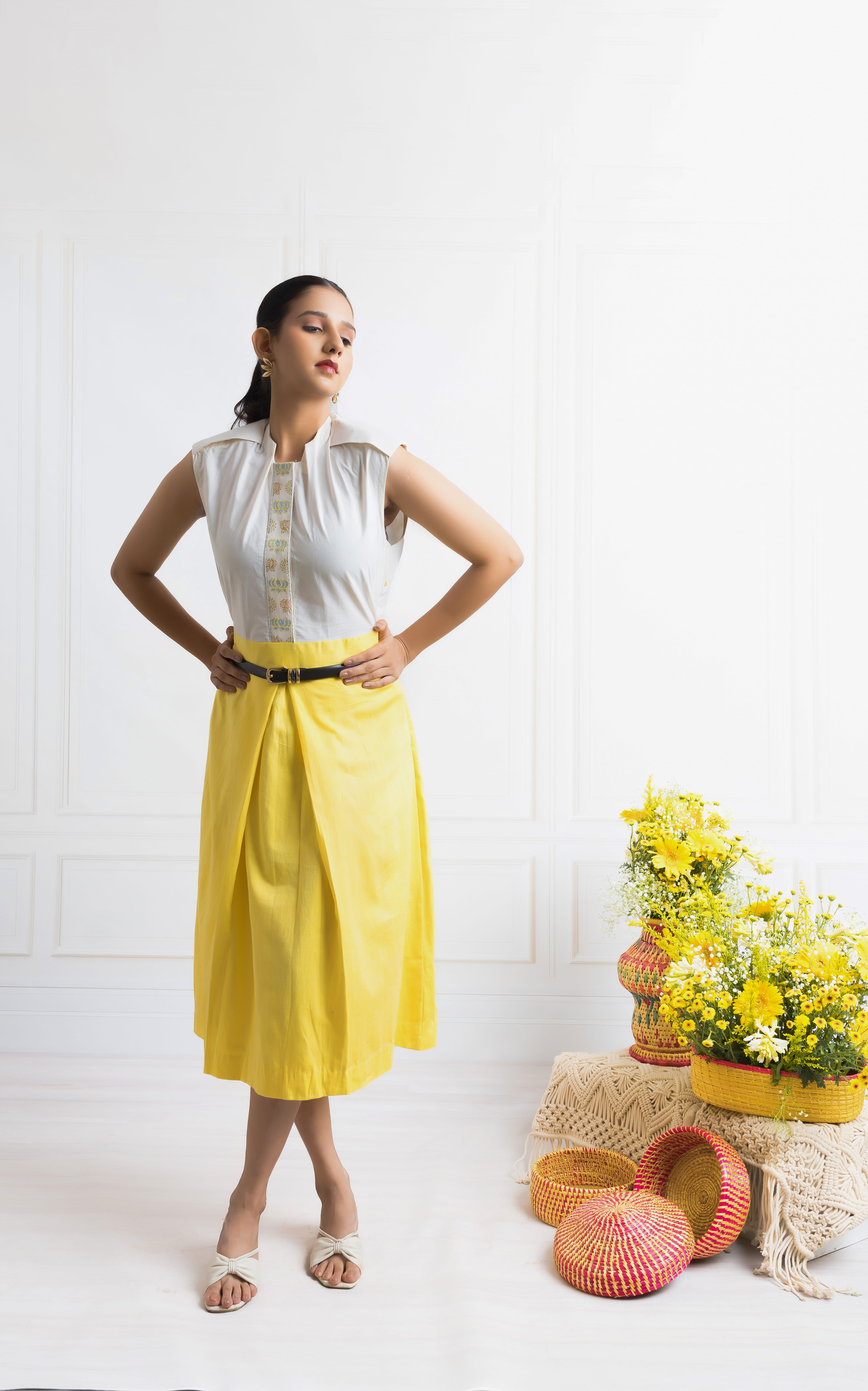 Neerja Pleated Dress - Image 2